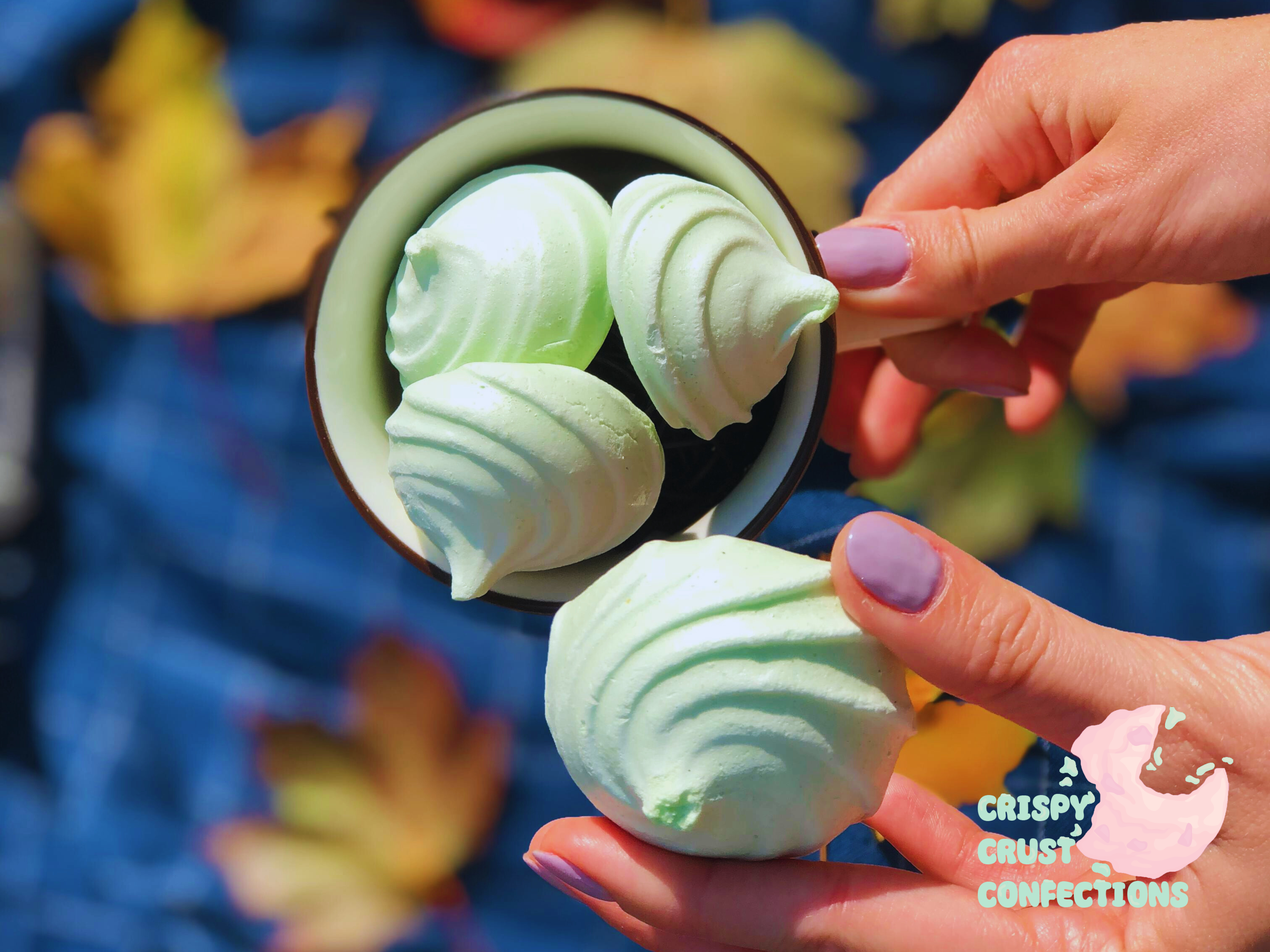 Cocoa Mint Meringues Recipe