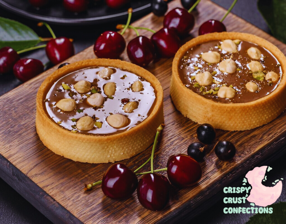 Chocolate, Sour Cherry & Hazelnut Tarts Recipe